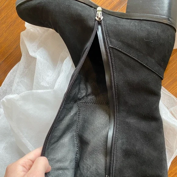 Midas Black Suede over the knee boots size 37 brand new - Picture 7 of 10